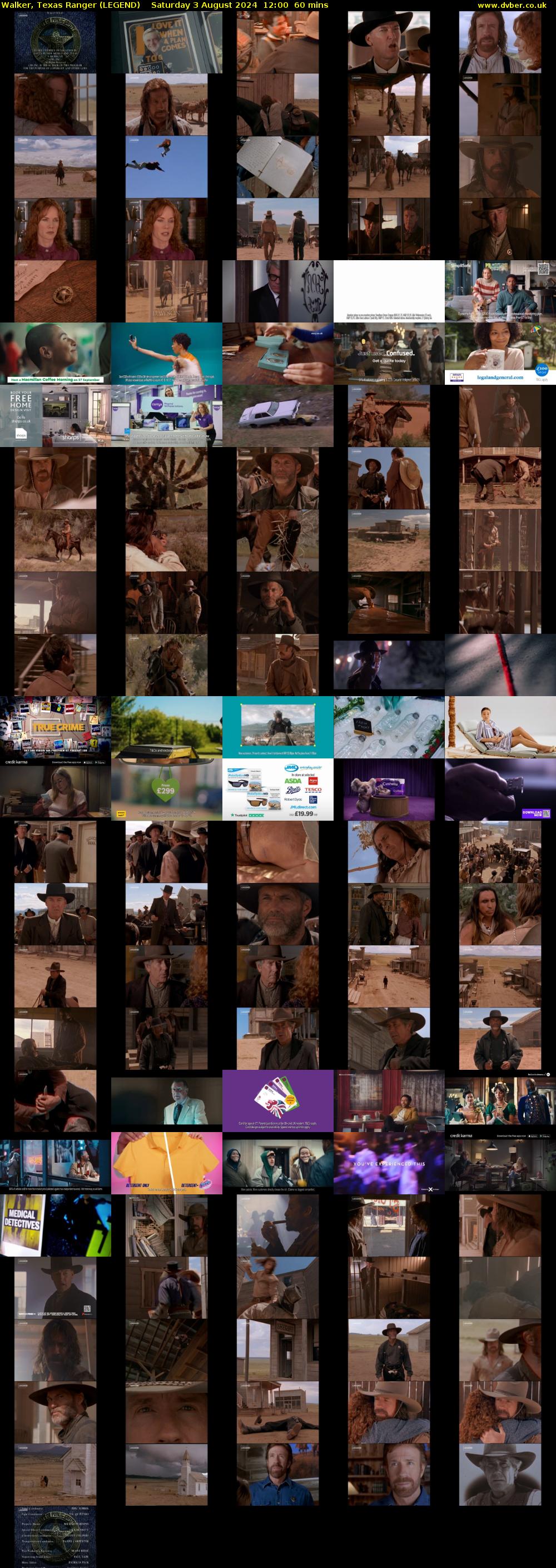 Walker, Texas Ranger (LEGEND) Saturday 3 August 2024 12:00 - 13:00
