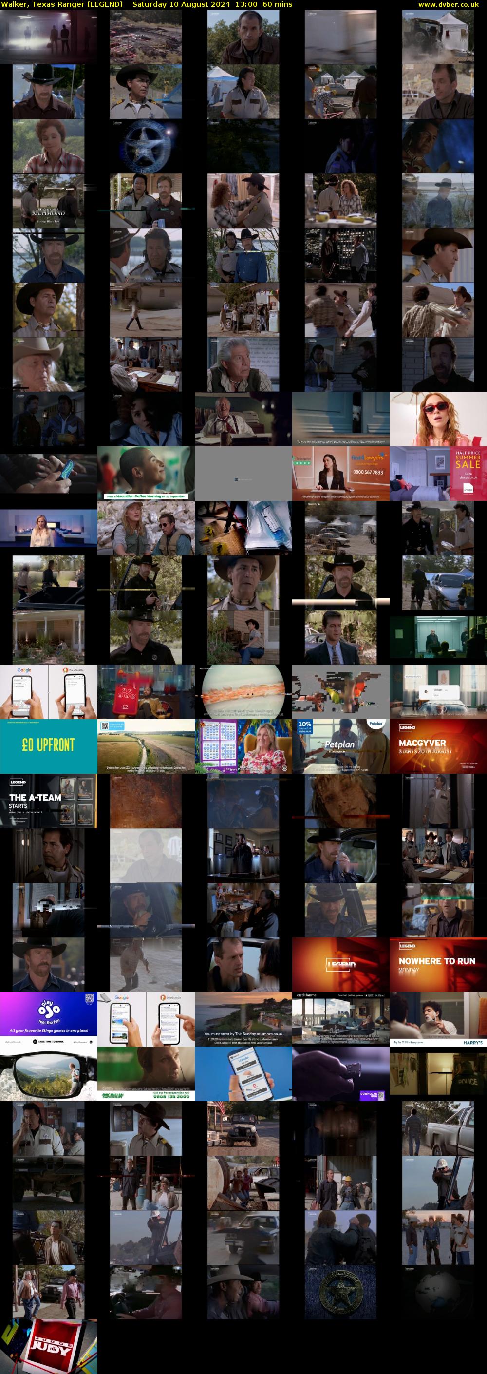Walker, Texas Ranger (LEGEND) Saturday 10 August 2024 13:00 - 14:00