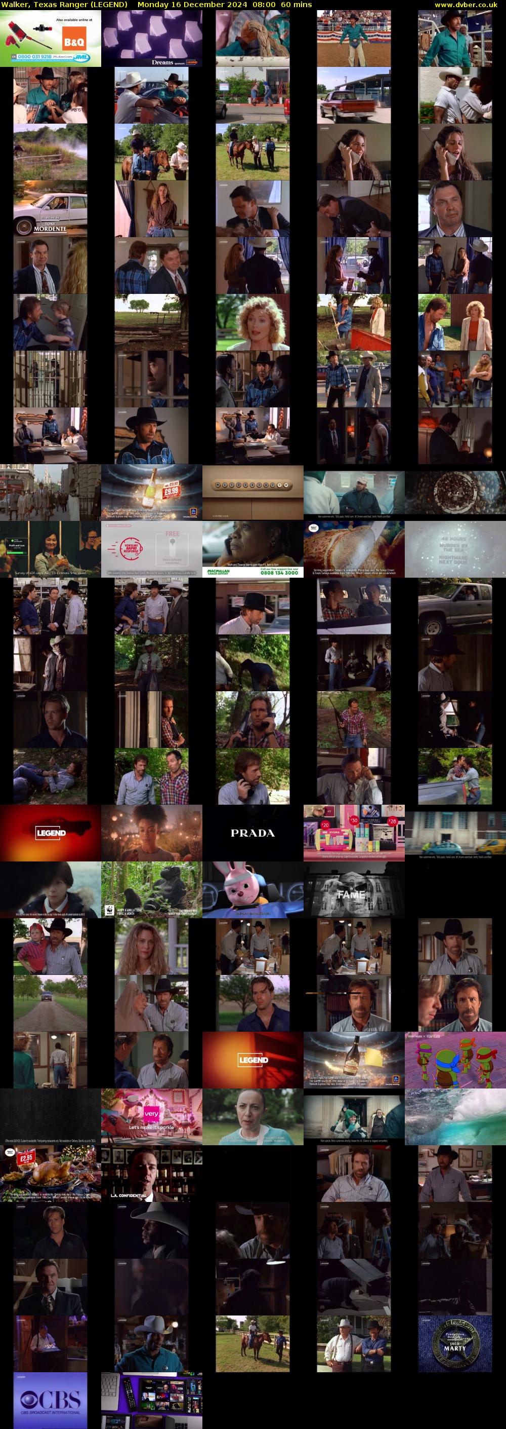 Walker, Texas Ranger (LEGEND) Monday 16 December 2024 08:00 - 09:00