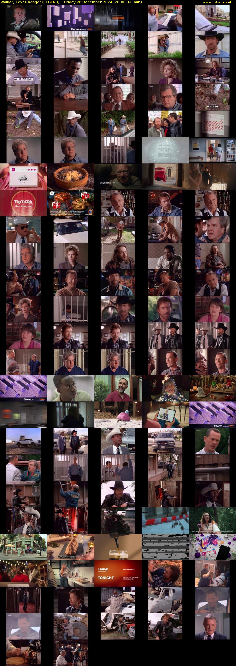 Walker, Texas Ranger (LEGEND) Friday 20 December 2024 20:00 - 21:00