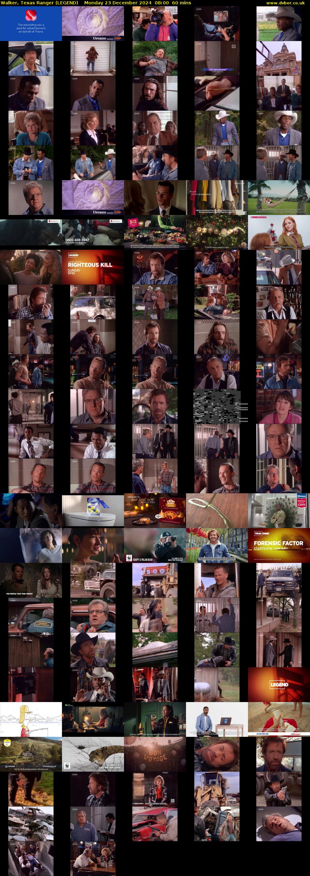 Walker, Texas Ranger (LEGEND) Monday 23 December 2024 08:00 - 09:00