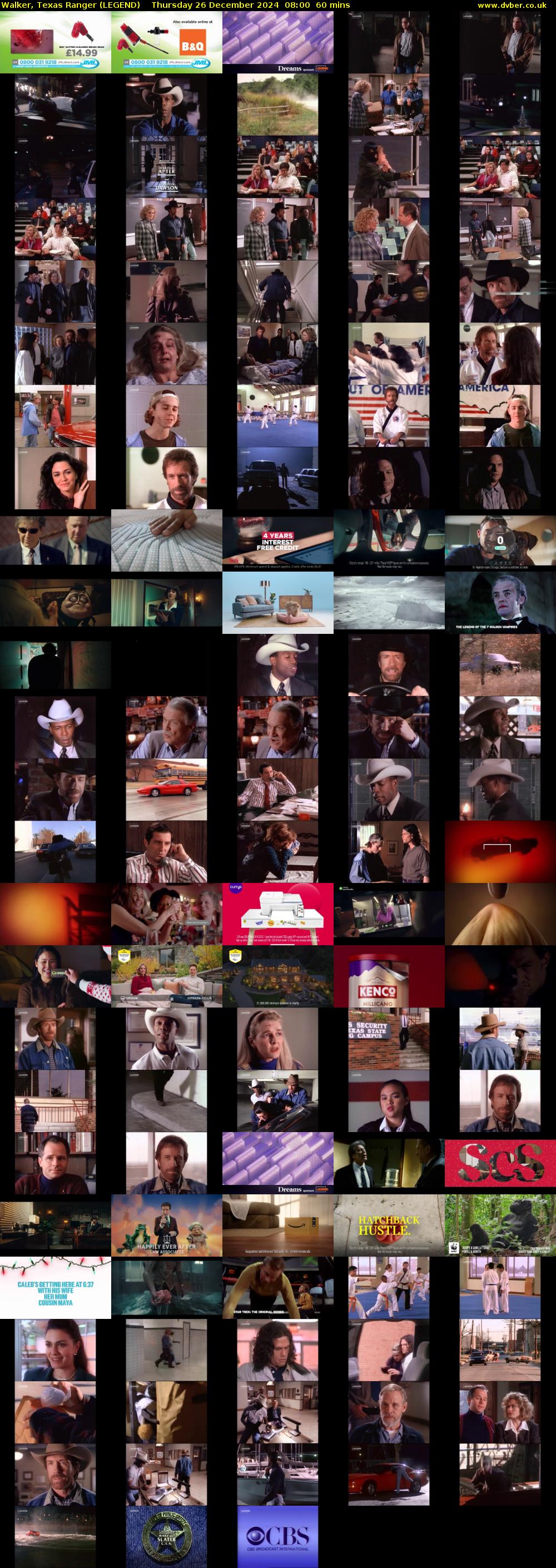 Walker, Texas Ranger (LEGEND) Thursday 26 December 2024 08:00 - 09:00