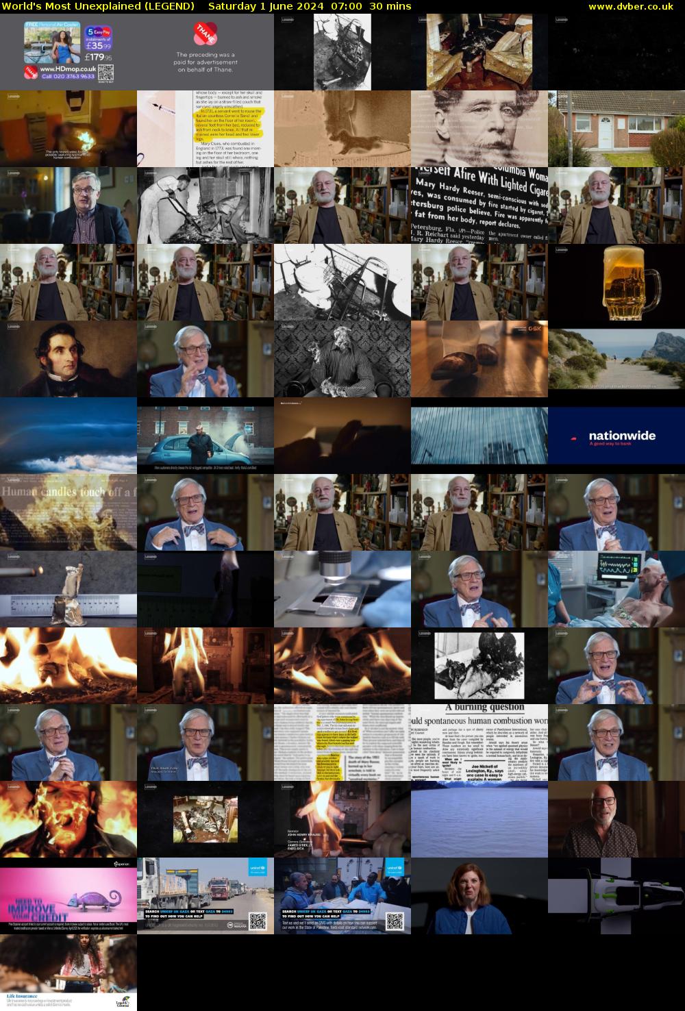 World's Most Unexplained (LEGEND) Saturday 1 June 2024 07:00 - 07:30