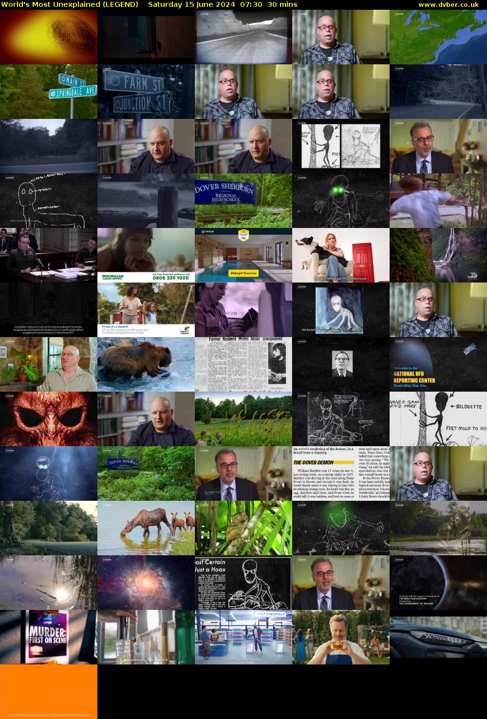 World's Most Unexplained (LEGEND) Saturday 15 June 2024 07:30 - 08:00