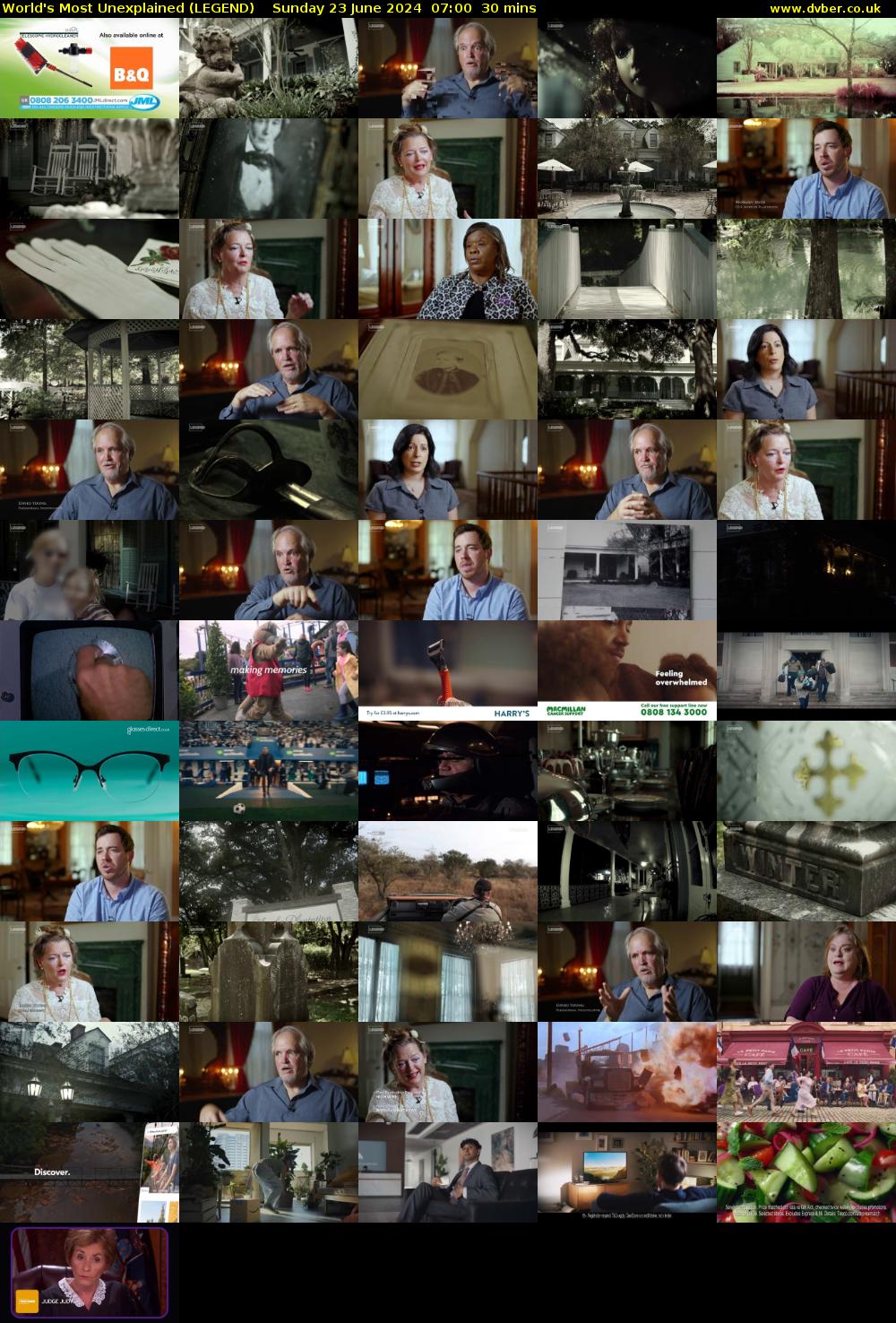 World's Most Unexplained (LEGEND) Sunday 23 June 2024 07:00 - 07:30