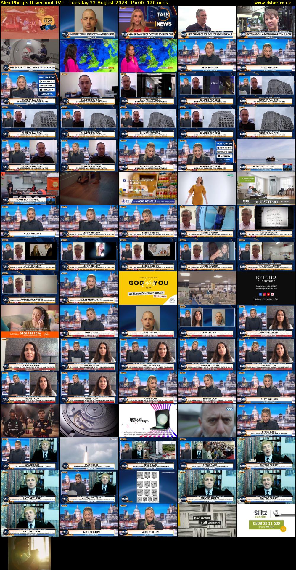 Alex Phillips (Liverpool TV) Tuesday 22 August 2023 15:00 - 17:00