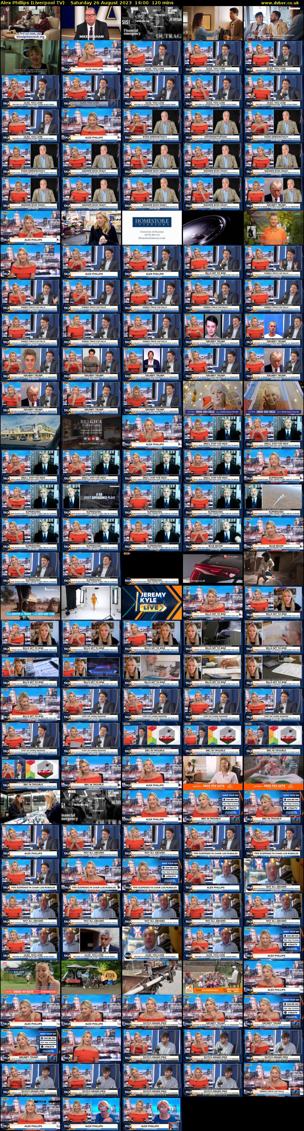 Alex Phillips (Liverpool TV) Saturday 26 August 2023 14:00 - 16:00