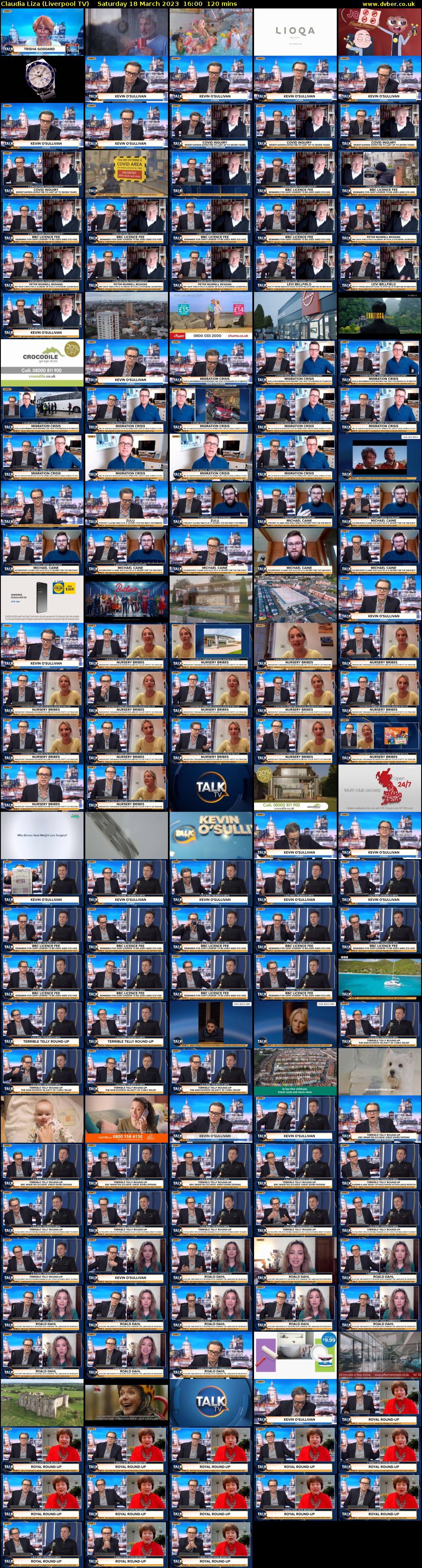 Claudia Liza (Liverpool TV) Saturday 18 March 2023 16:00 - 18:00