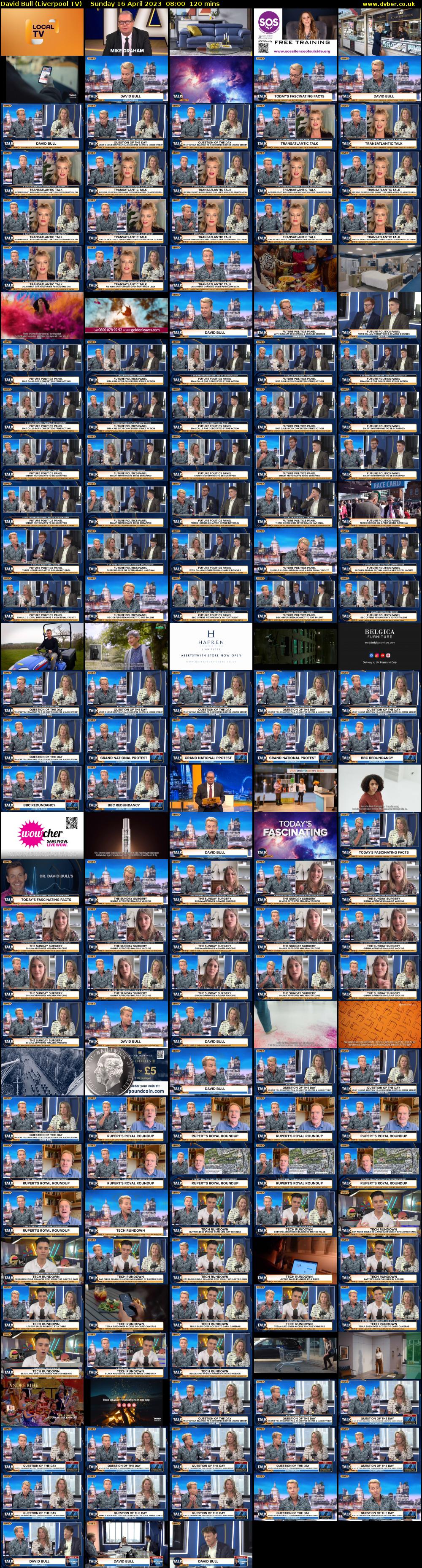 David Bull (Liverpool TV) Sunday 16 April 2023 08:00 - 10:00