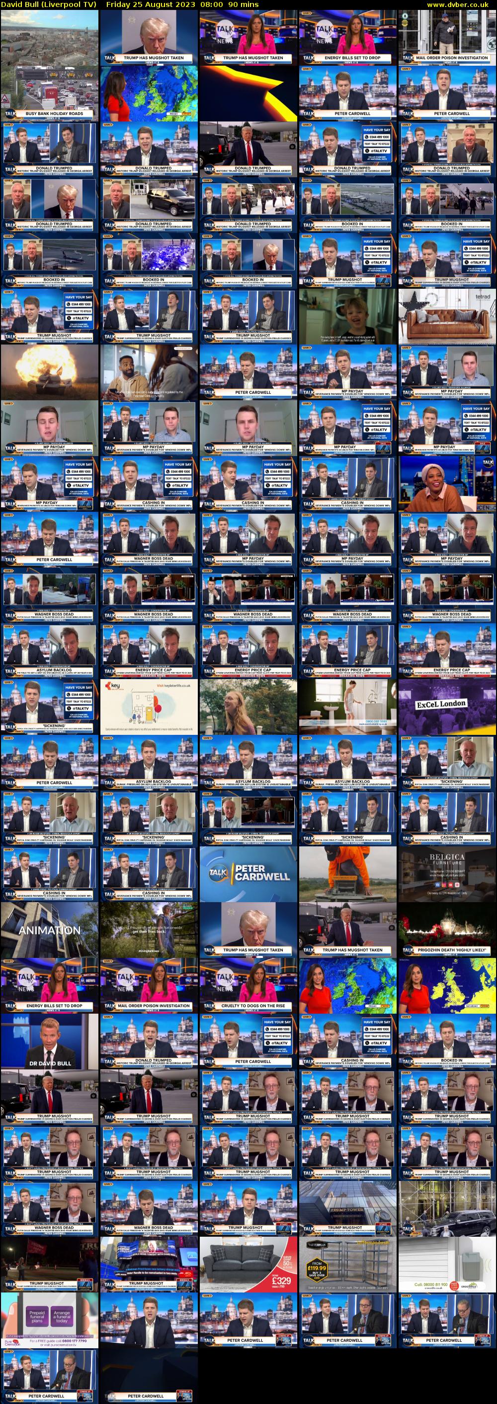 David Bull (Liverpool TV) Friday 25 August 2023 08:00 - 09:30