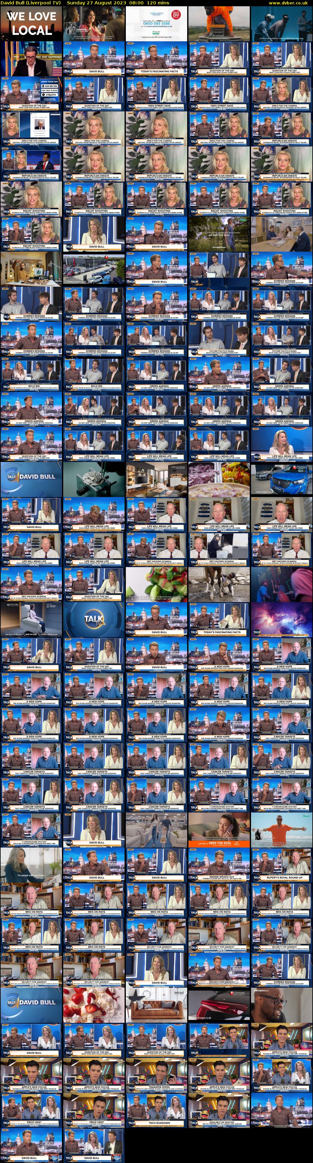 David Bull (Liverpool TV) Sunday 27 August 2023 08:00 - 10:00