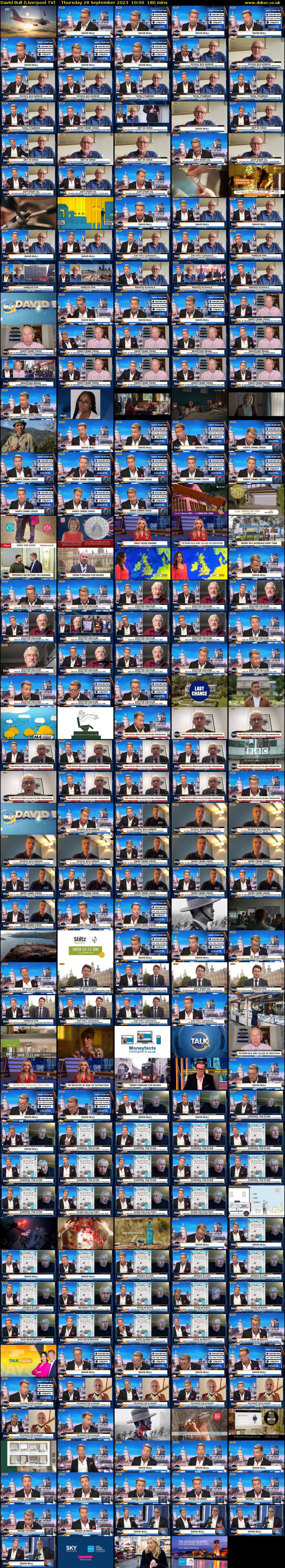 David Bull (Liverpool TV) Thursday 28 September 2023 10:00 - 13:00