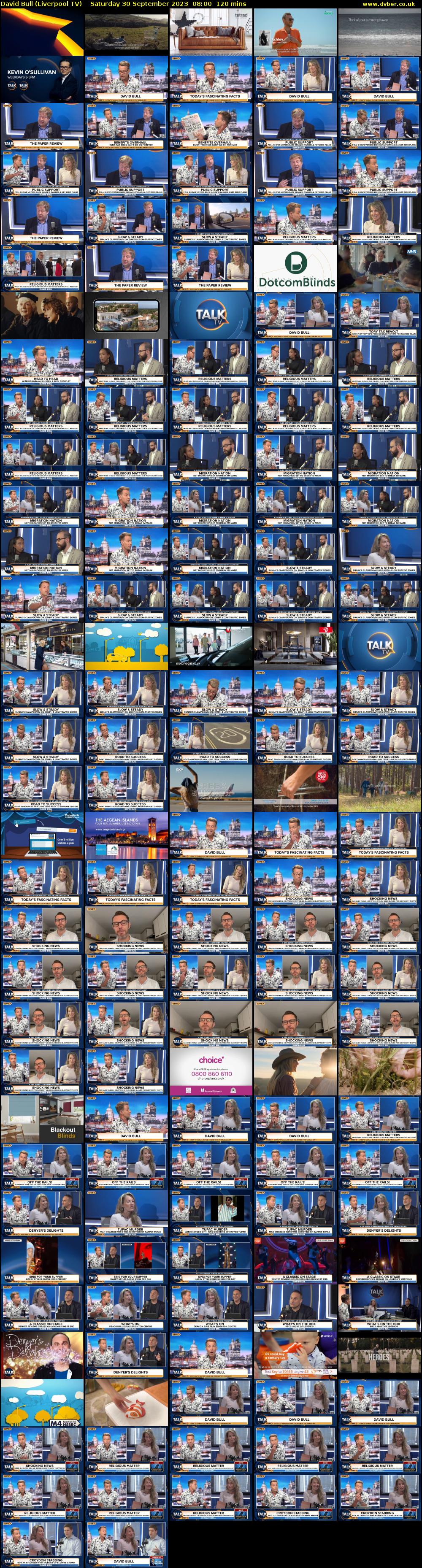 David Bull (Liverpool TV) Saturday 30 September 2023 08:00 - 10:00