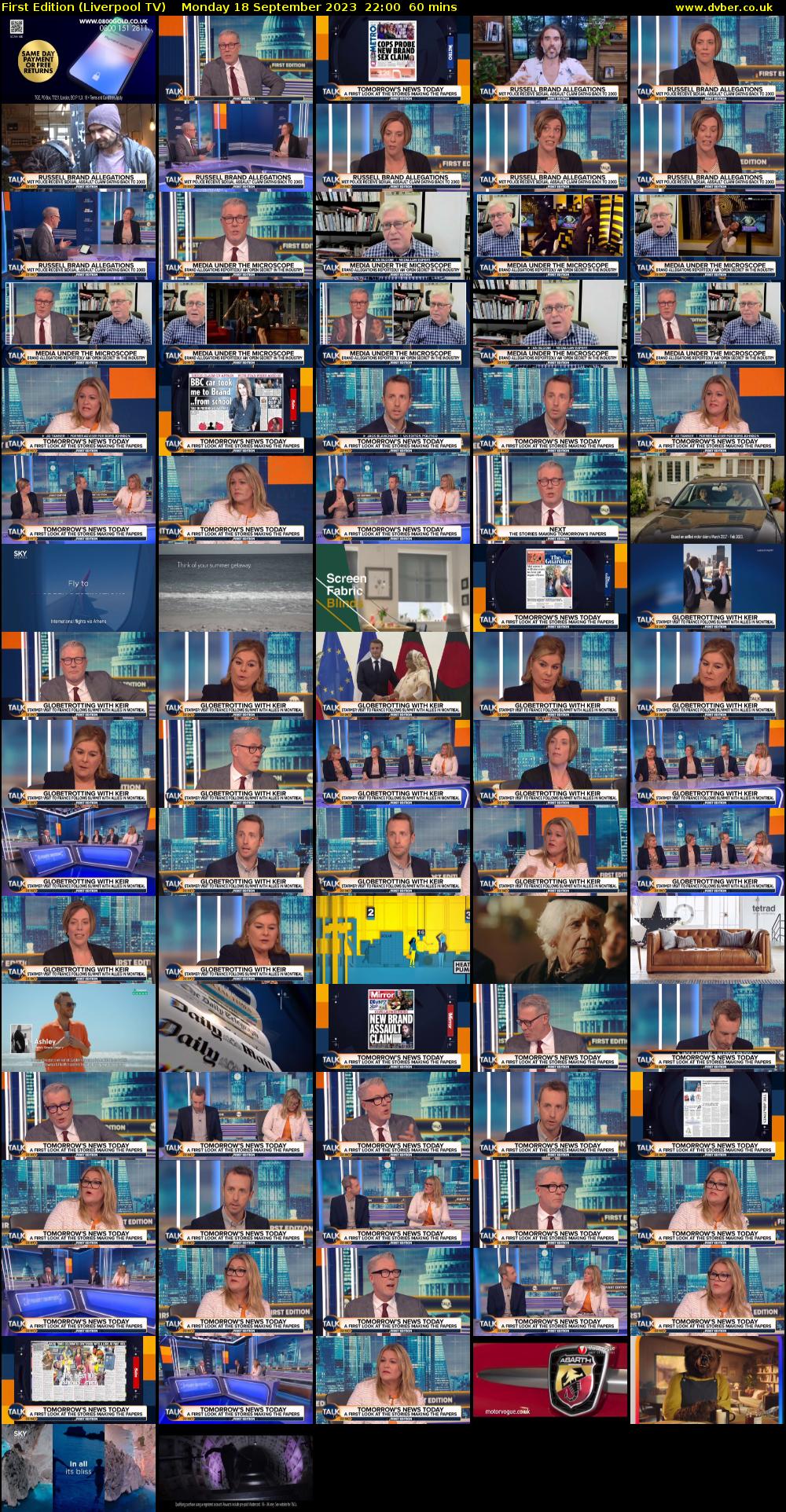 First Edition (Liverpool TV) Monday 18 September 2023 22:00 - 23:00