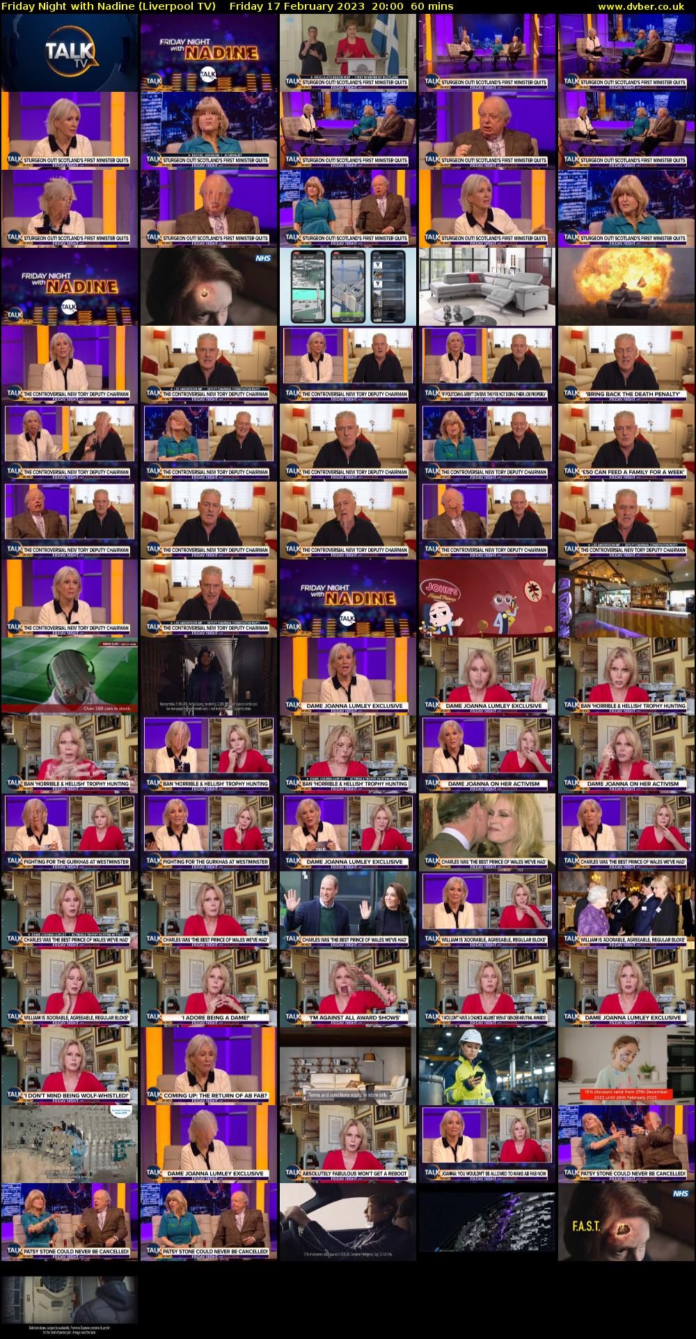 Friday Night with Nadine (Liverpool TV) Friday 17 February 2023 20:00 - 21:00