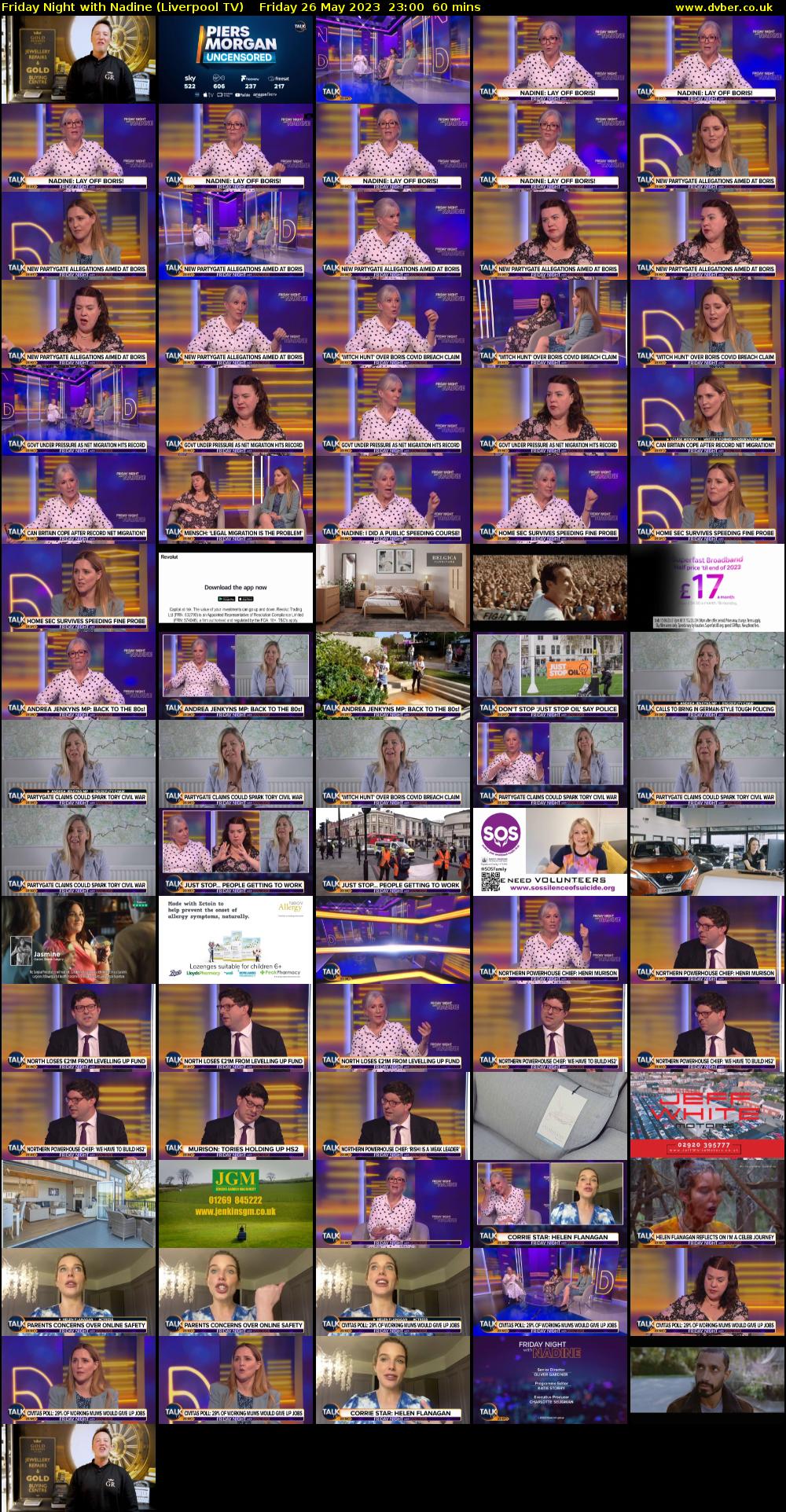 Friday Night with Nadine (Liverpool TV) Friday 26 May 2023 23:00 - 00:00