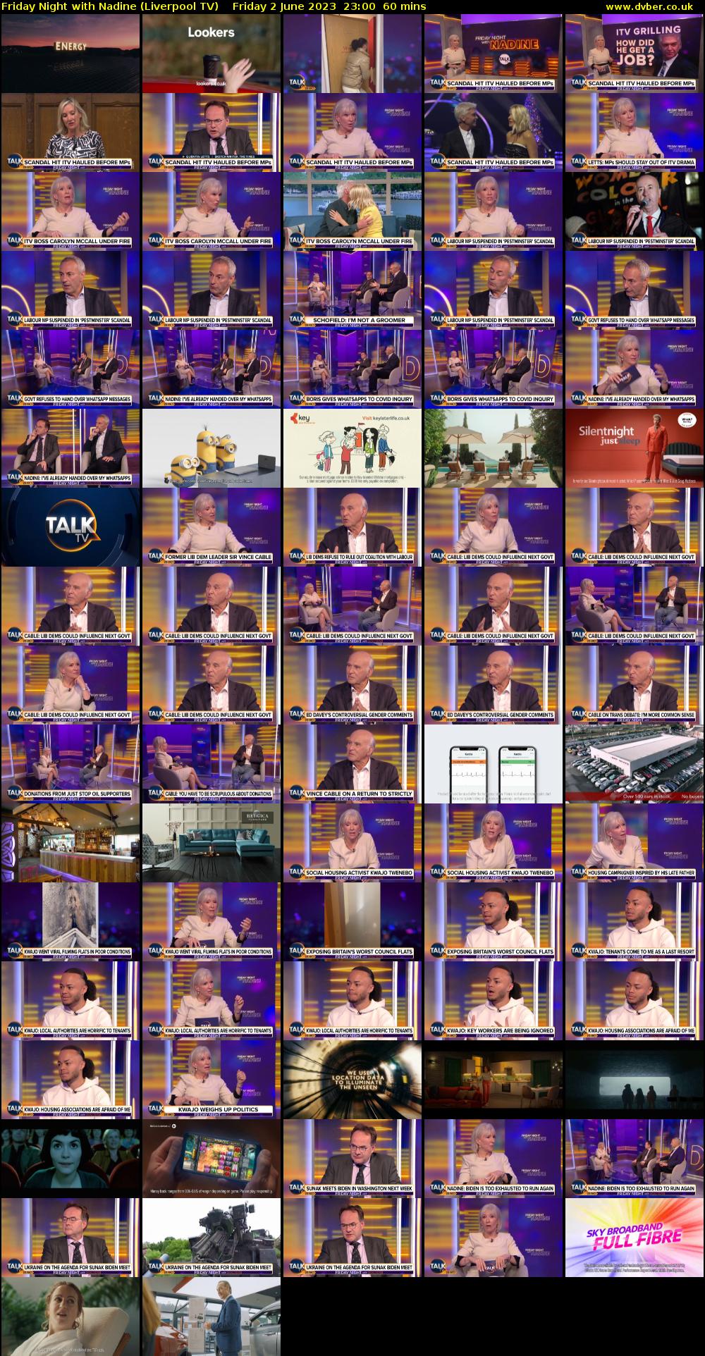 Friday Night with Nadine (Liverpool TV) Friday 2 June 2023 23:00 - 00:00