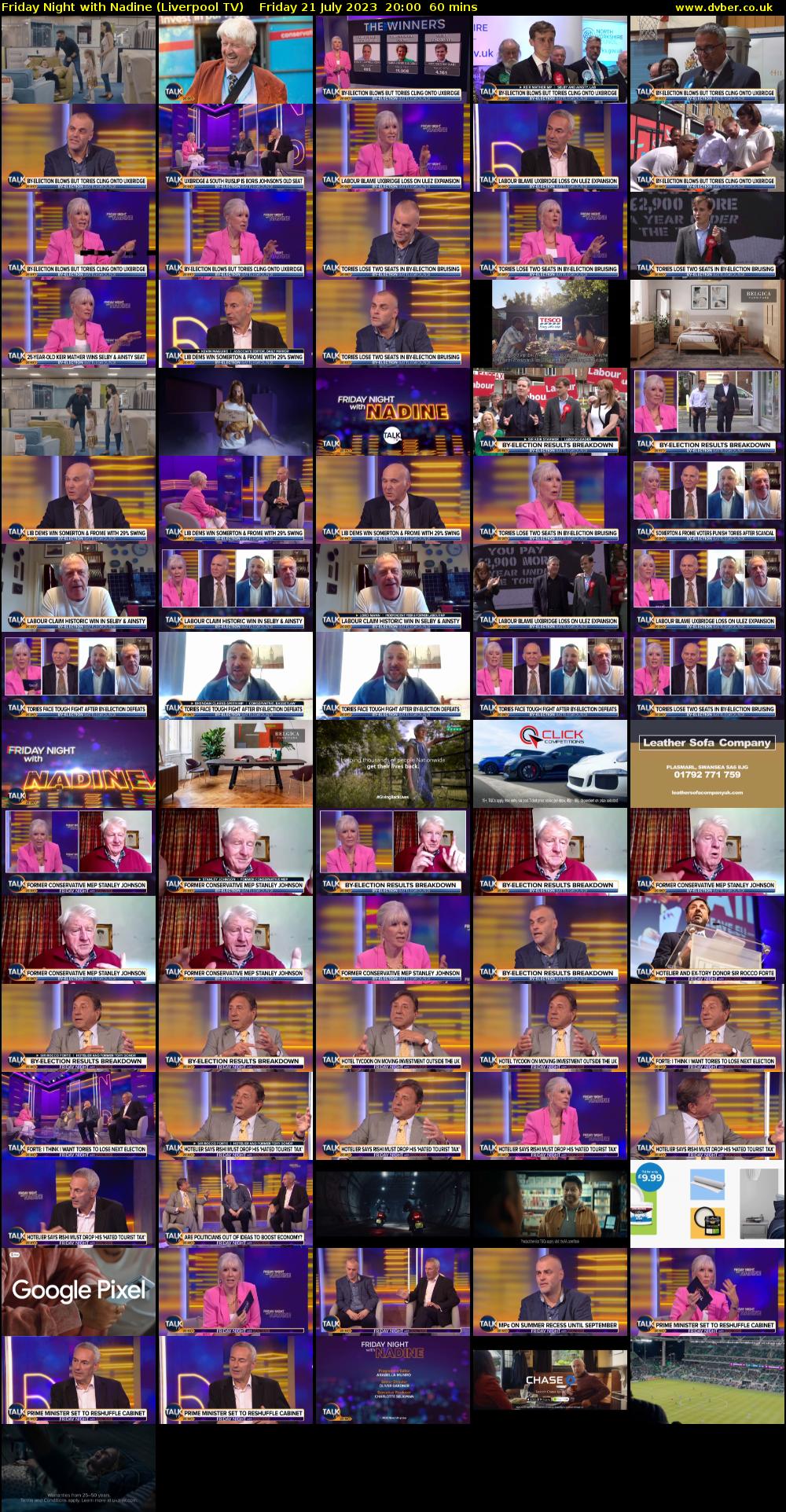 Friday Night with Nadine (Liverpool TV) Friday 21 July 2023 20:00 - 21:00