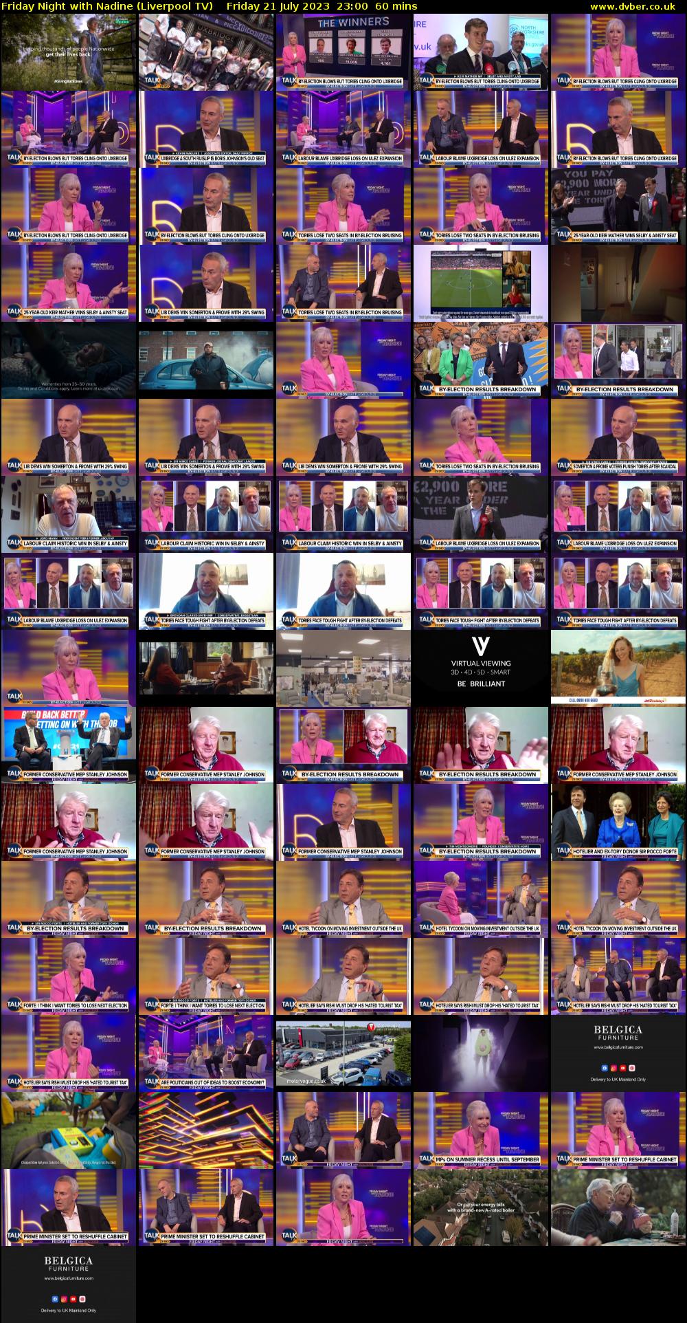 Friday Night with Nadine (Liverpool TV) Friday 21 July 2023 23:00 - 00:00