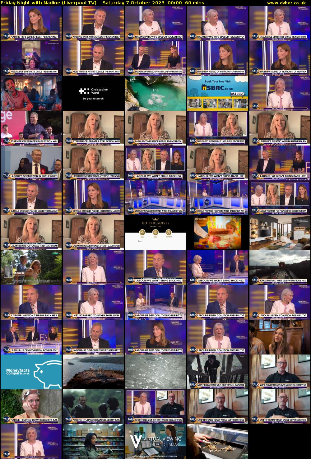 Friday Night with Nadine (Liverpool TV) Saturday 7 October 2023 00:00 - 01:00