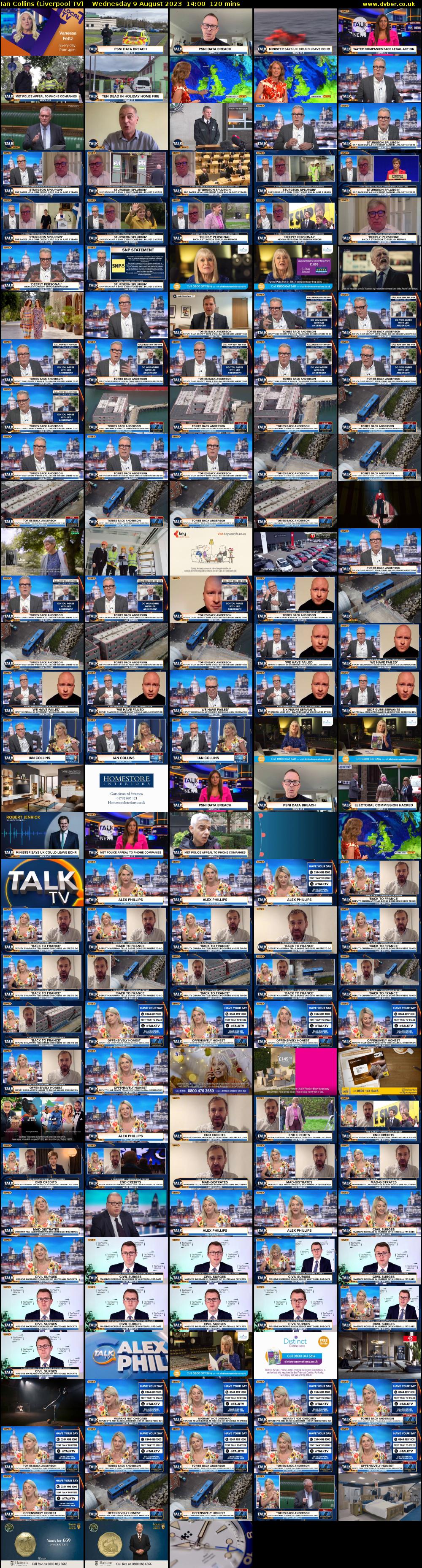 Ian Collins (Liverpool TV) Wednesday 9 August 2023 14:00 - 16:00