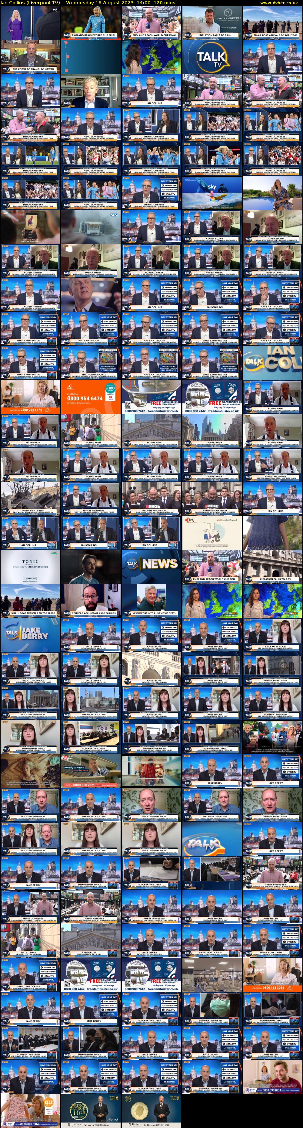 Ian Collins (Liverpool TV) Wednesday 16 August 2023 14:00 - 16:00