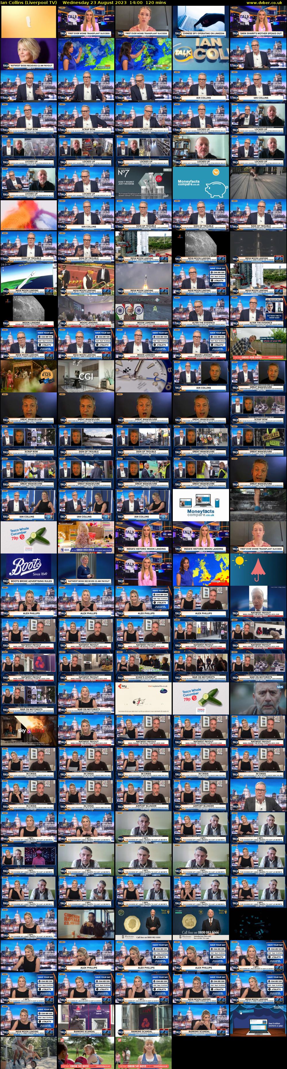 Ian Collins (Liverpool TV) Wednesday 23 August 2023 14:00 - 16:00