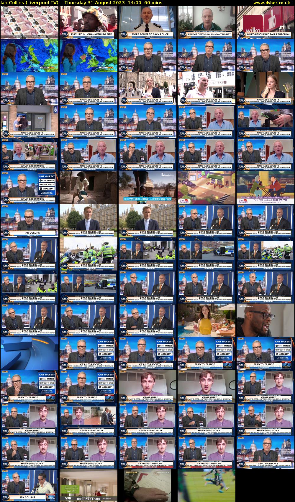 Ian Collins (Liverpool TV) Thursday 31 August 2023 14:00 - 15:00