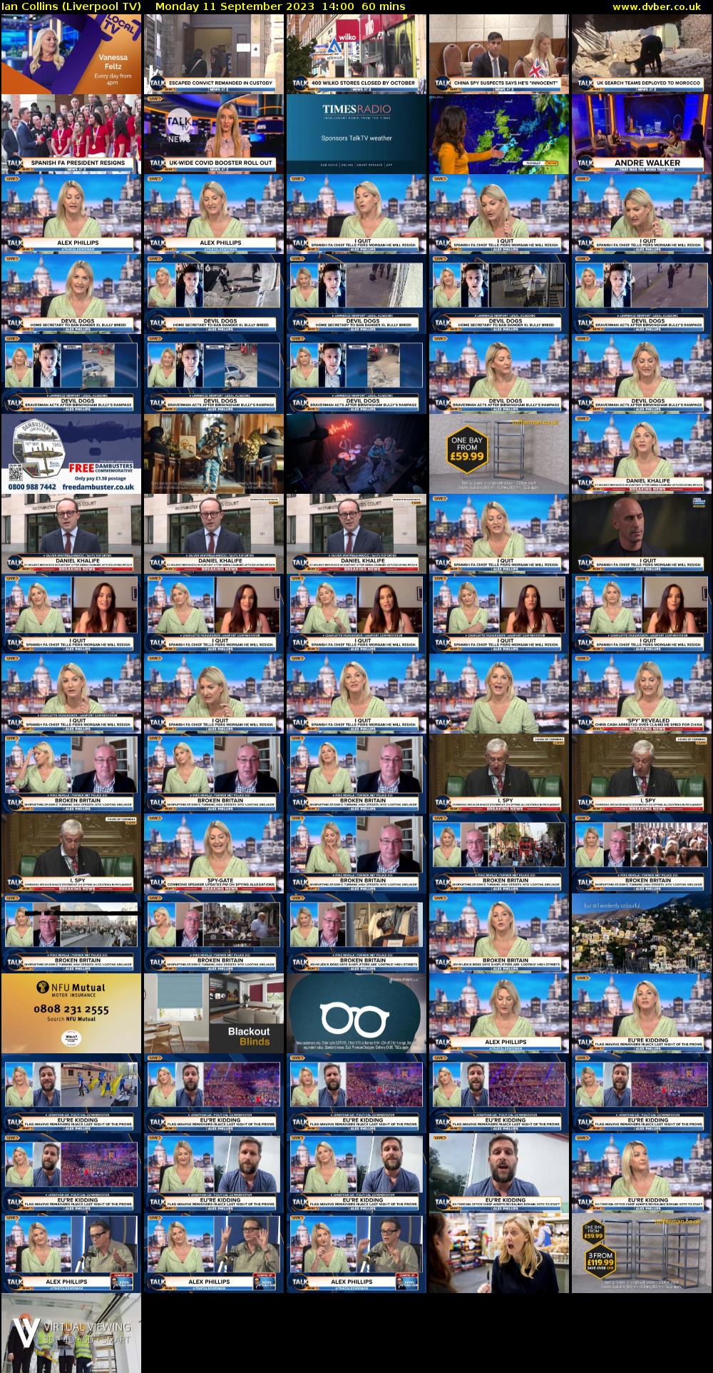 Ian Collins (Liverpool TV) Monday 11 September 2023 14:00 - 15:00