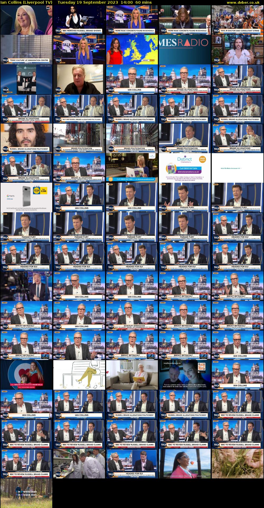 Ian Collins (Liverpool TV) Tuesday 19 September 2023 14:00 - 15:00