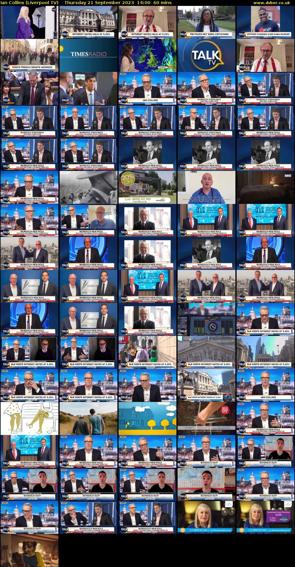 Ian Collins (Liverpool TV) Thursday 21 September 2023 14:00 - 15:00