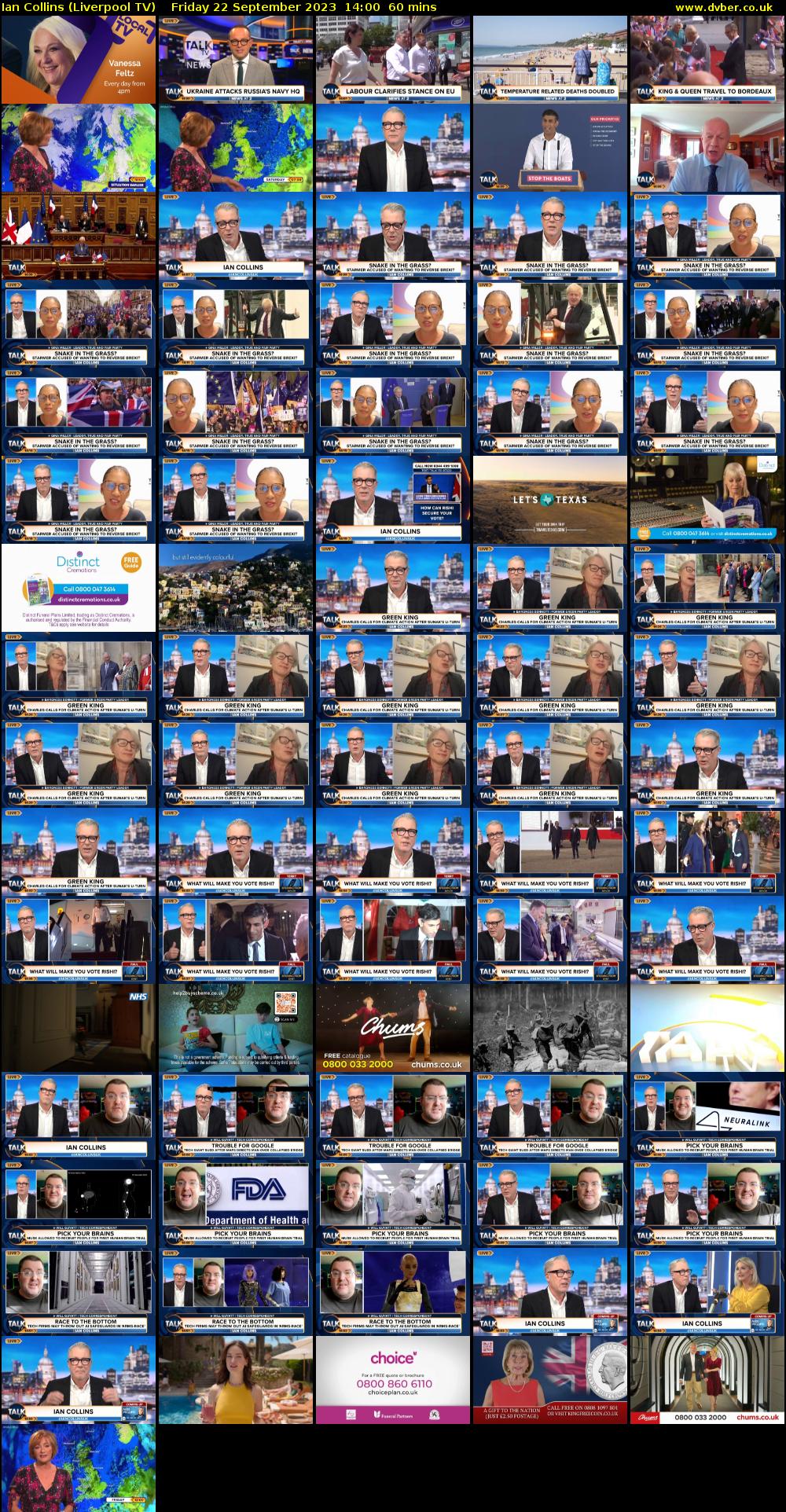 Ian Collins (Liverpool TV) Friday 22 September 2023 14:00 - 15:00