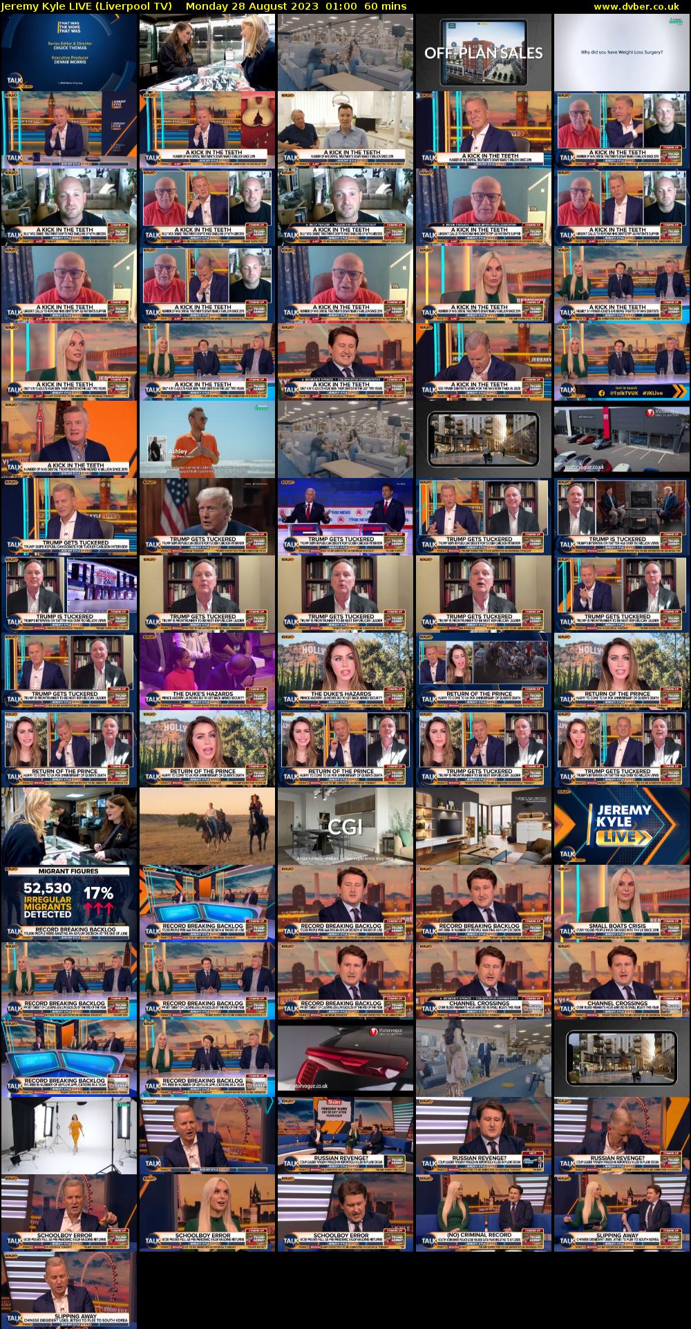 Jeremy Kyle LIVE (Liverpool TV) Monday 28 August 2023 01:00 - 02:00