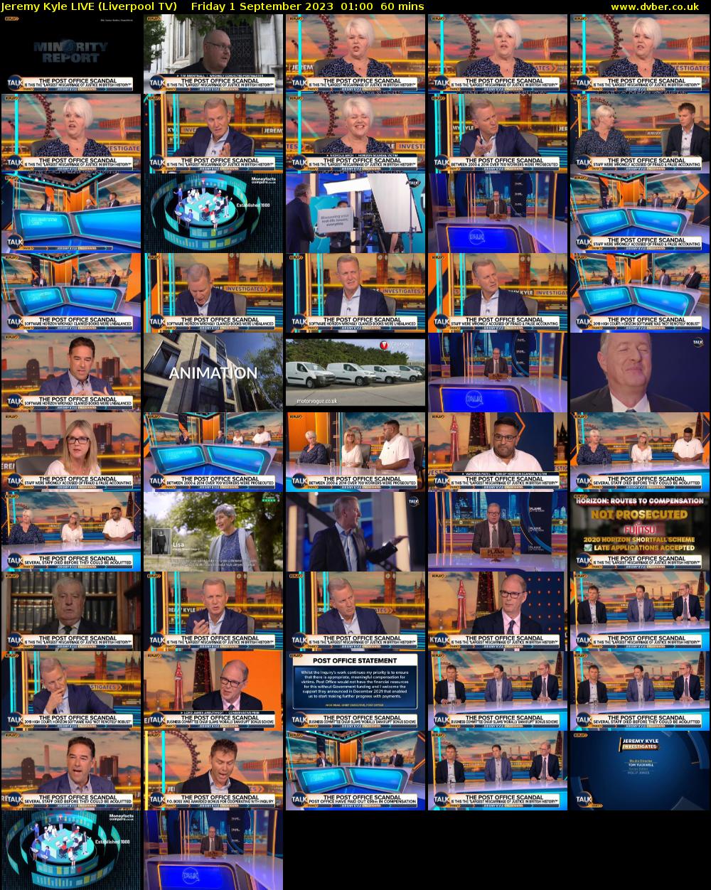 Jeremy Kyle LIVE (Liverpool TV) Friday 1 September 2023 01:00 - 02:00