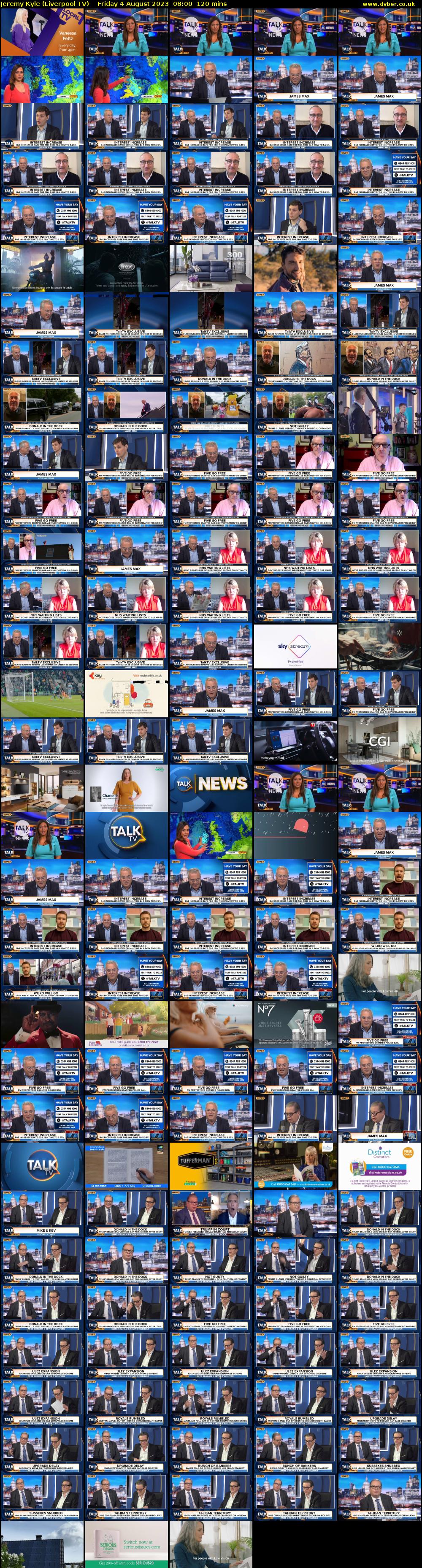Jeremy Kyle (Liverpool TV) Friday 4 August 2023 08:00 - 10:00