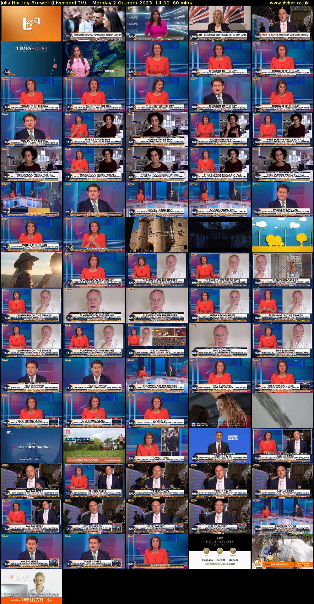 Julia Hartley-Brewer (Liverpool TV) Monday 2 October 2023 14:00 - 15:00