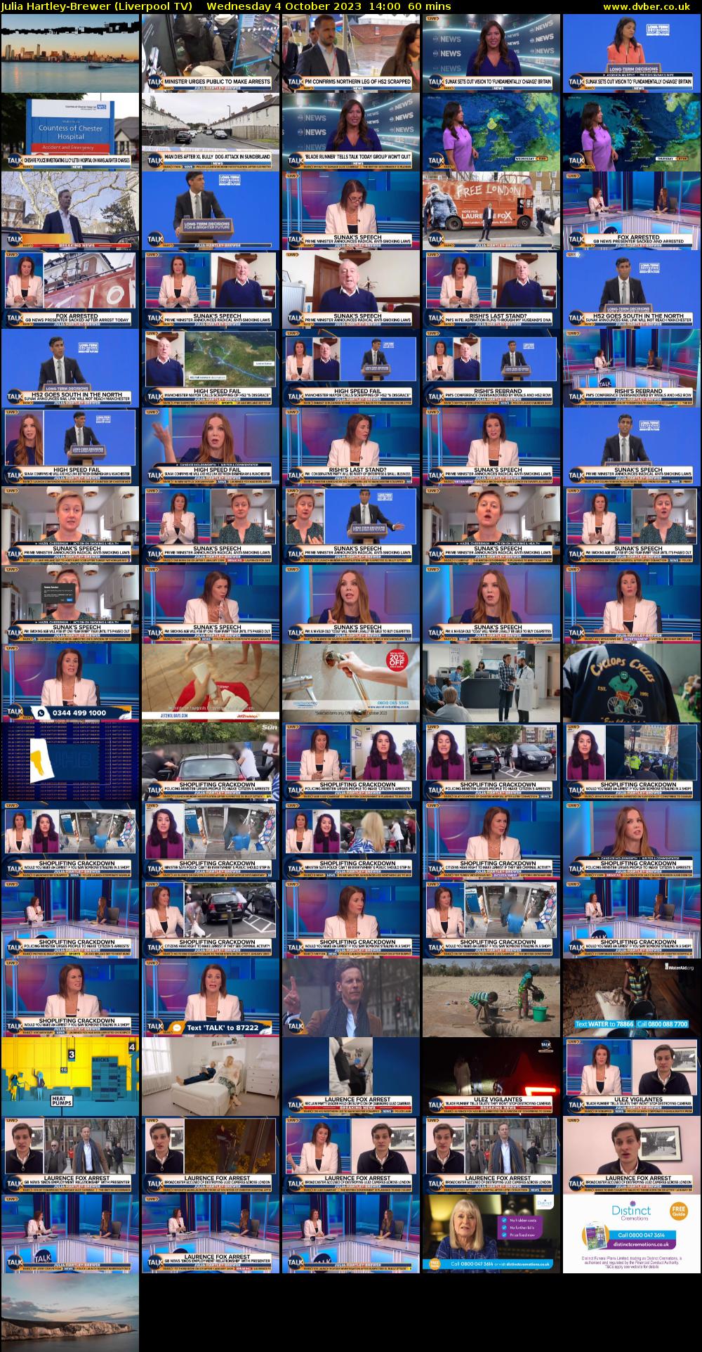Julia Hartley-Brewer (Liverpool TV) Wednesday 4 October 2023 14:00 - 15:00