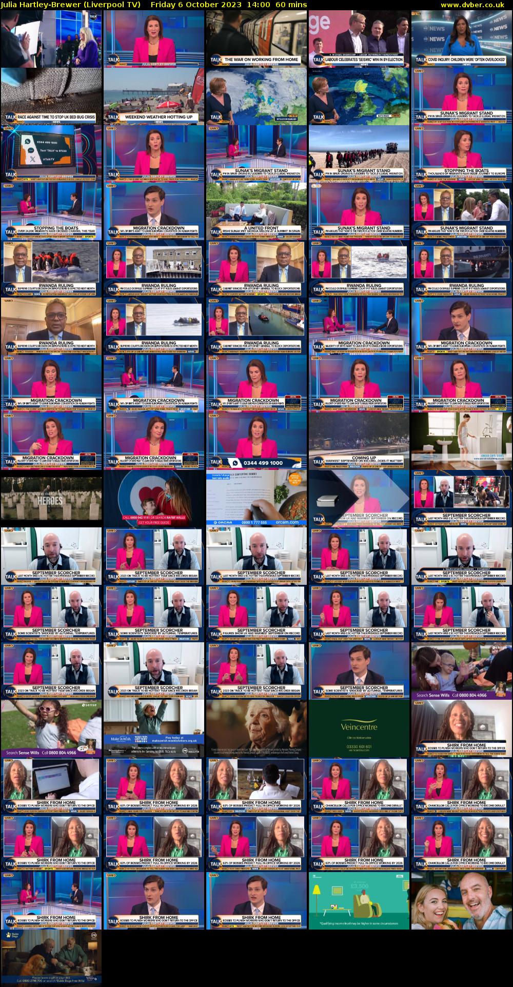 Julia Hartley-Brewer (Liverpool TV) Friday 6 October 2023 14:00 - 15:00