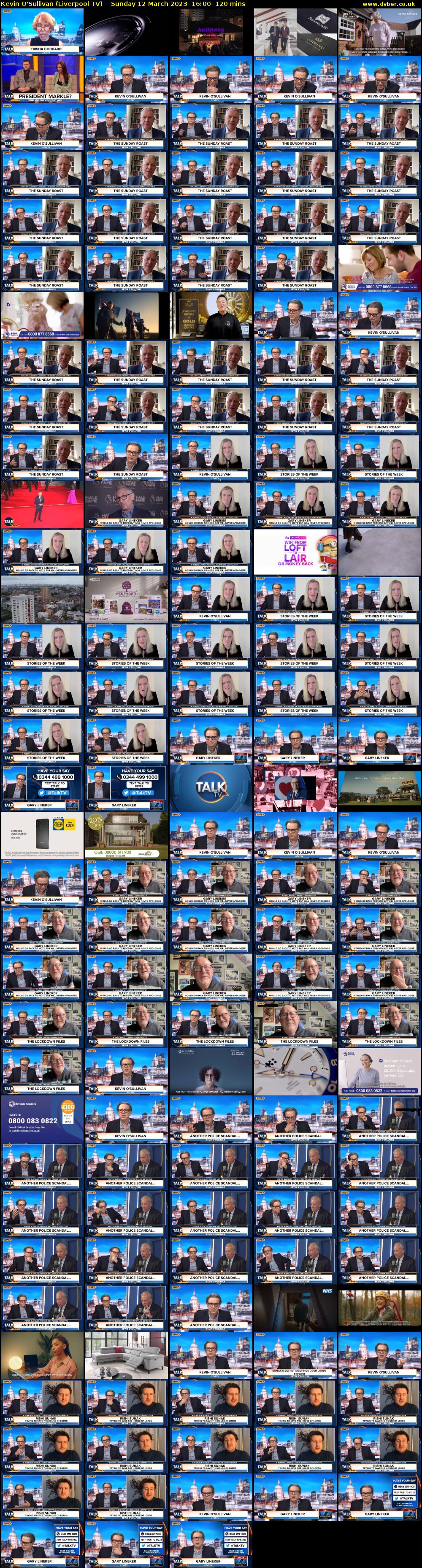 Kevin O'Sullivan (Liverpool TV) Sunday 12 March 2023 16:00 - 18:00