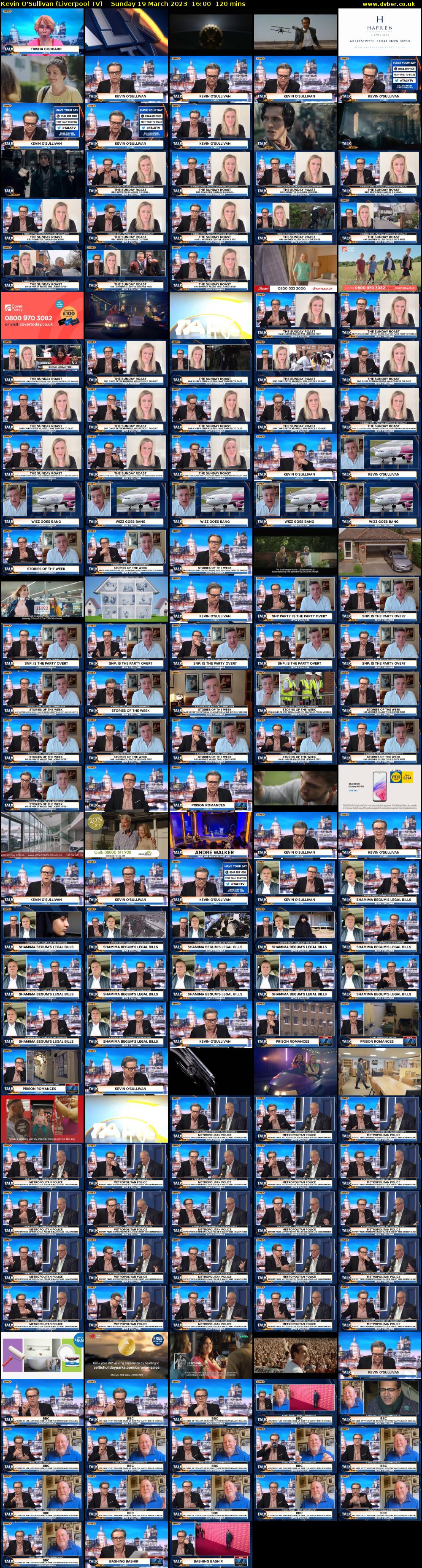 Kevin O'Sullivan (Liverpool TV) Sunday 19 March 2023 16:00 - 18:00