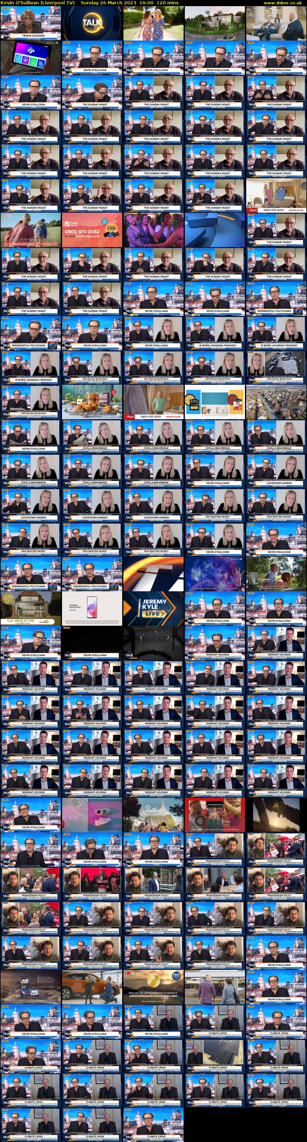 Kevin O'Sullivan (Liverpool TV) Sunday 26 March 2023 16:00 - 18:00