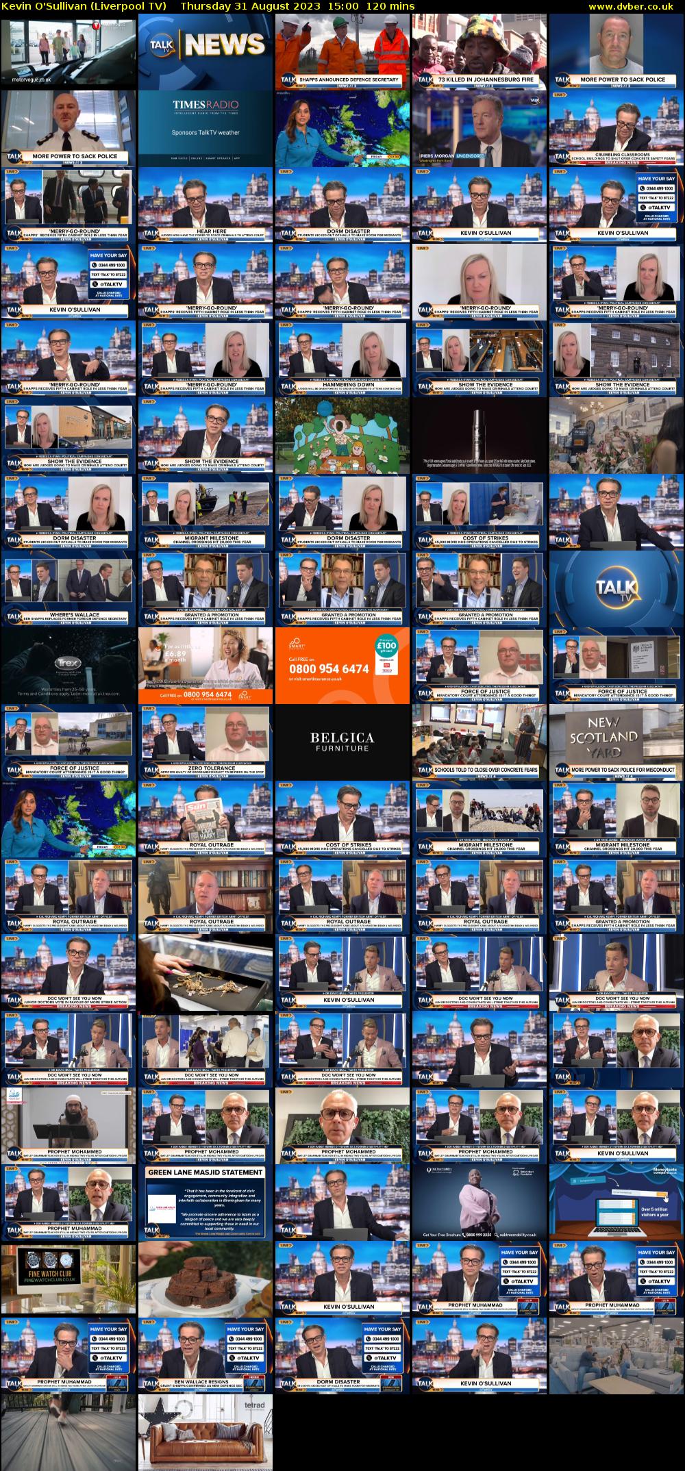 Kevin O'Sullivan (Liverpool TV) Thursday 31 August 2023 15:00 - 17:00