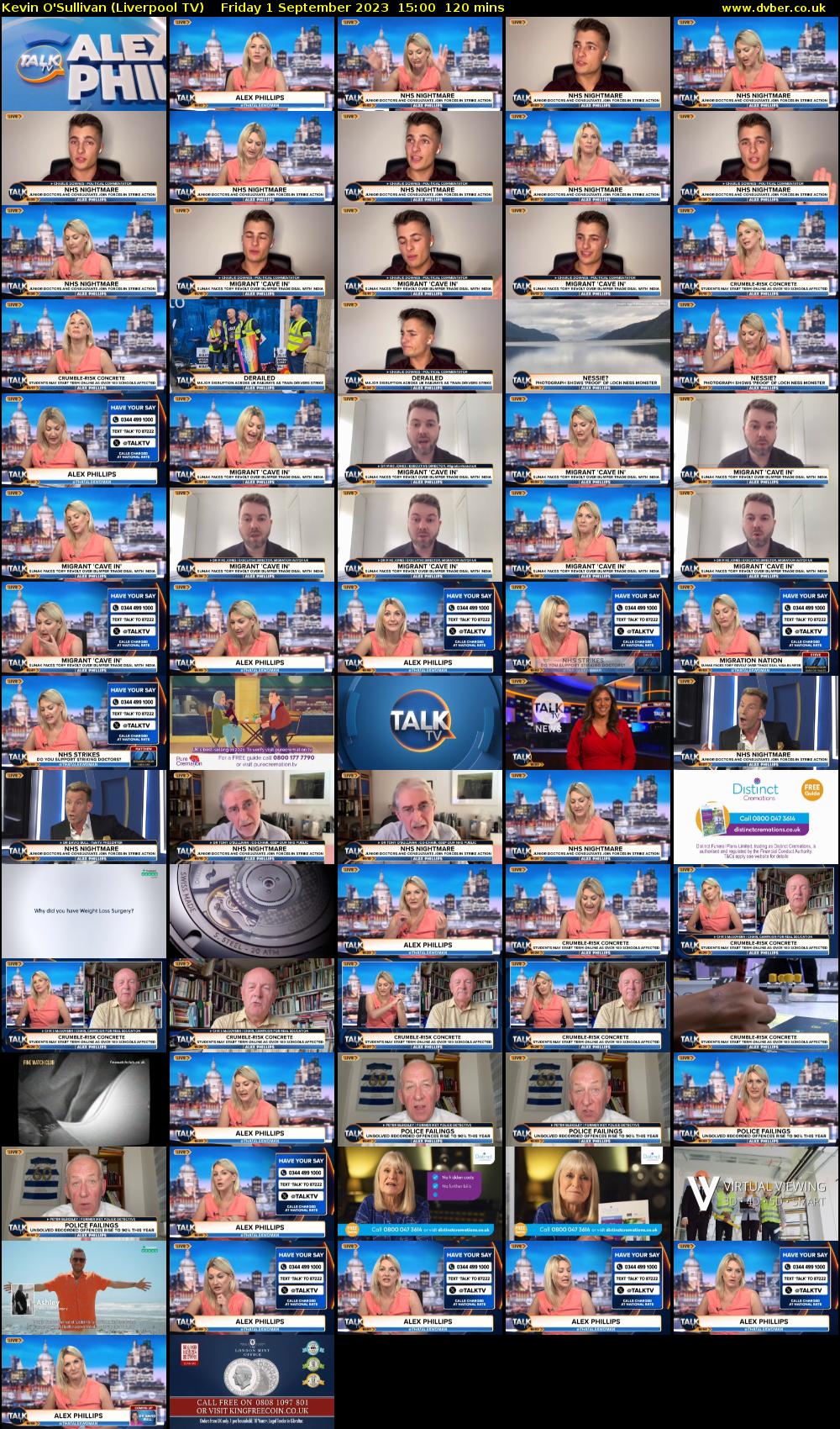Kevin O'Sullivan (Liverpool TV) Friday 1 September 2023 15:00 - 17:00