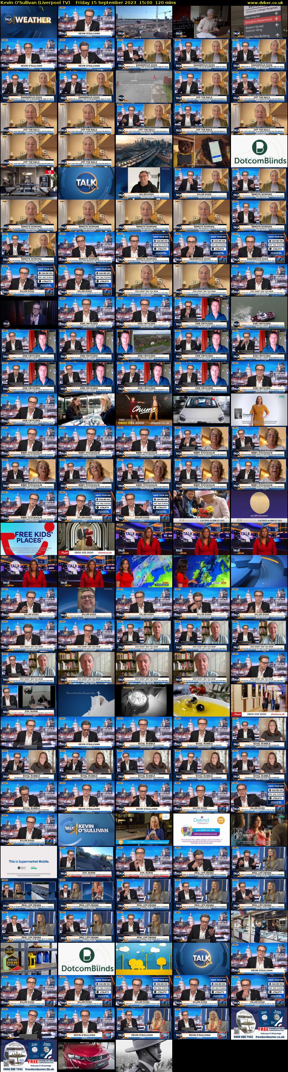 Kevin O'Sullivan (Liverpool TV) Friday 15 September 2023 15:00 - 17:00