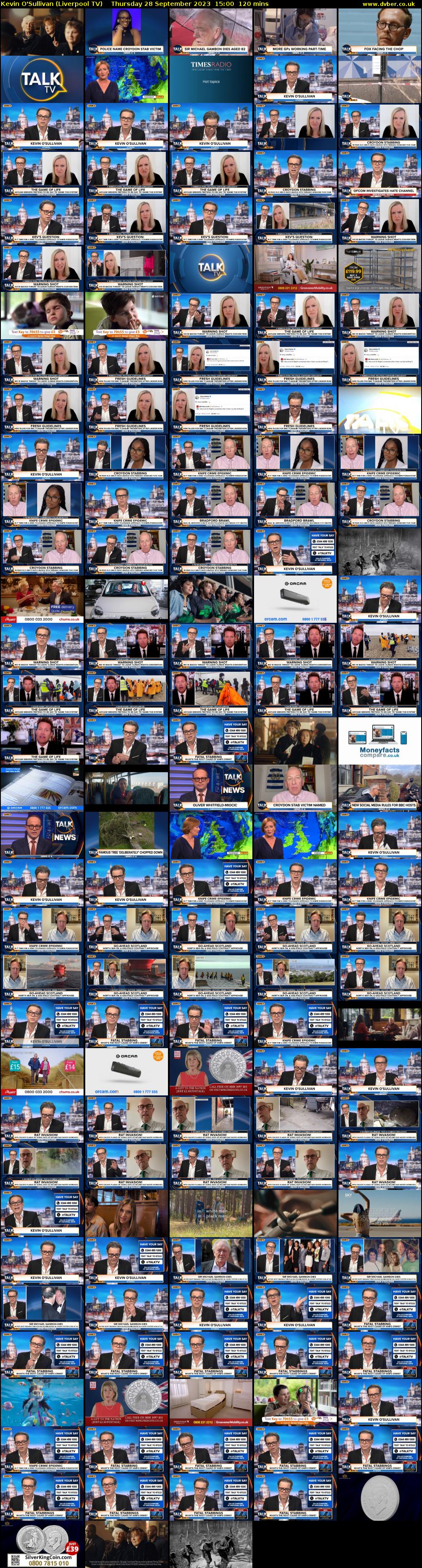 Kevin O'Sullivan (Liverpool TV) Thursday 28 September 2023 15:00 - 17:00