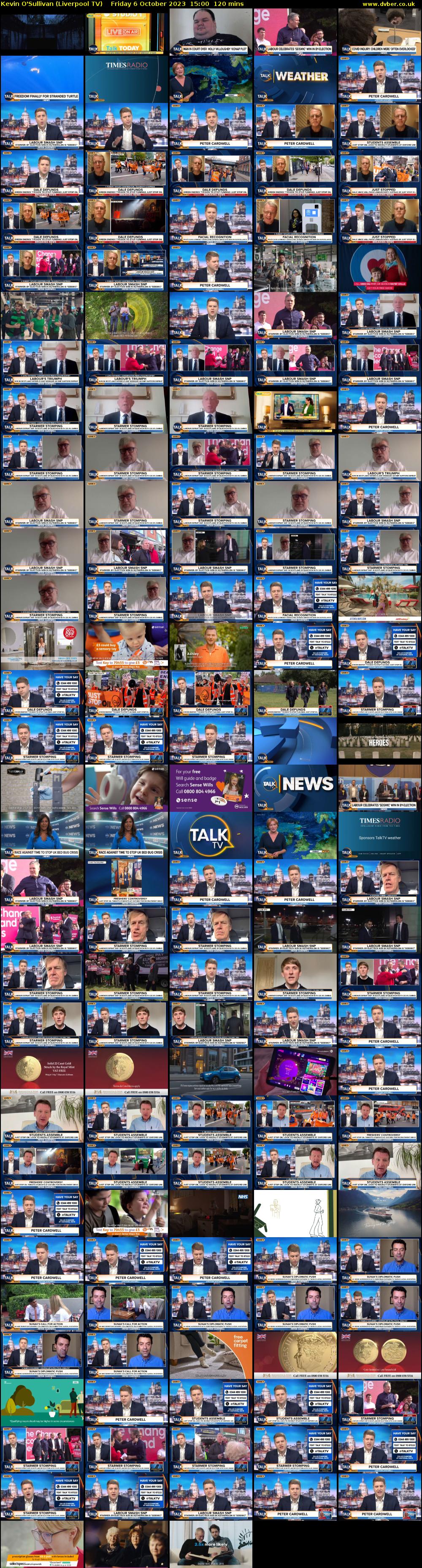 Kevin O'Sullivan (Liverpool TV) Friday 6 October 2023 15:00 - 17:00