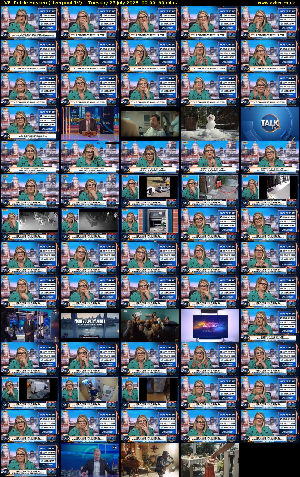 LIVE: Petrie Hosken (Liverpool TV) Tuesday 25 July 2023 00:00 - 01:00