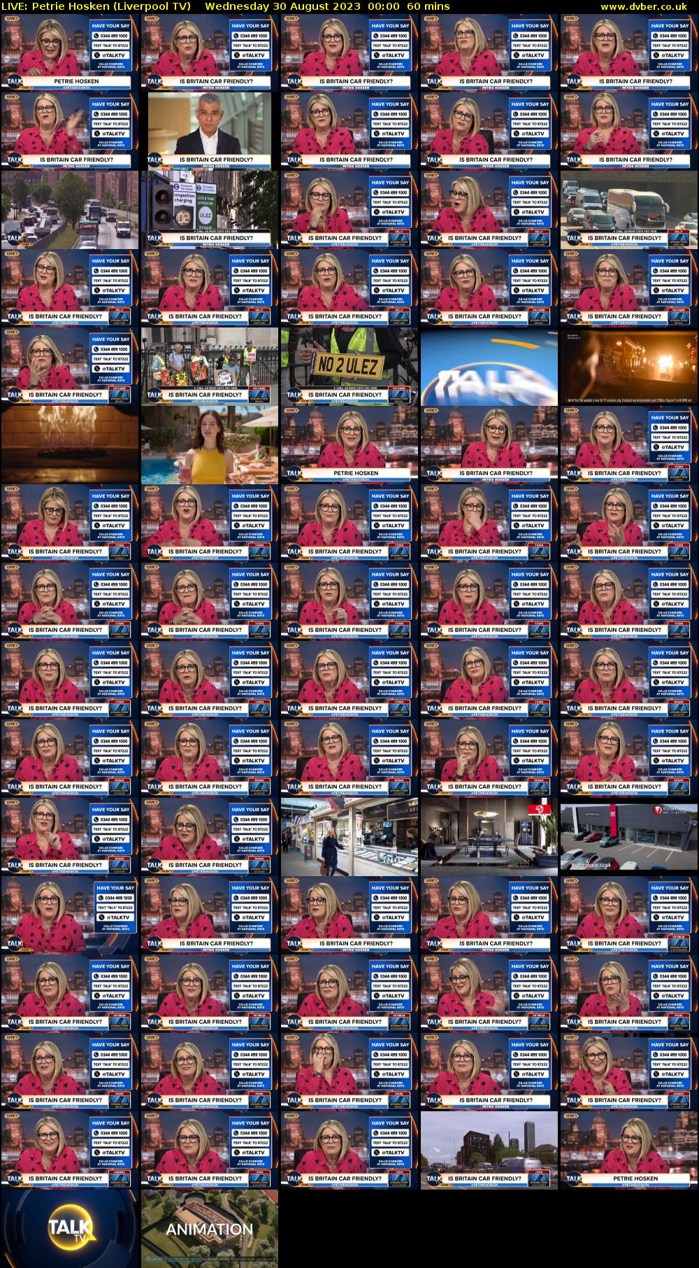 LIVE: Petrie Hosken (Liverpool TV) Wednesday 30 August 2023 00:00 - 01:00