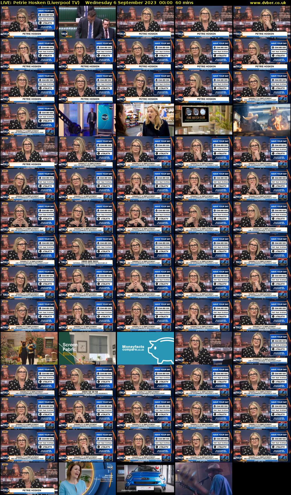 LIVE: Petrie Hosken (Liverpool TV) Wednesday 6 September 2023 00:00 - 01:00