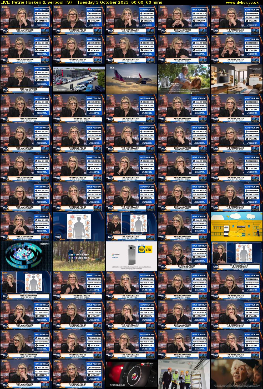 LIVE: Petrie Hosken (Liverpool TV) Tuesday 3 October 2023 00:00 - 01:00